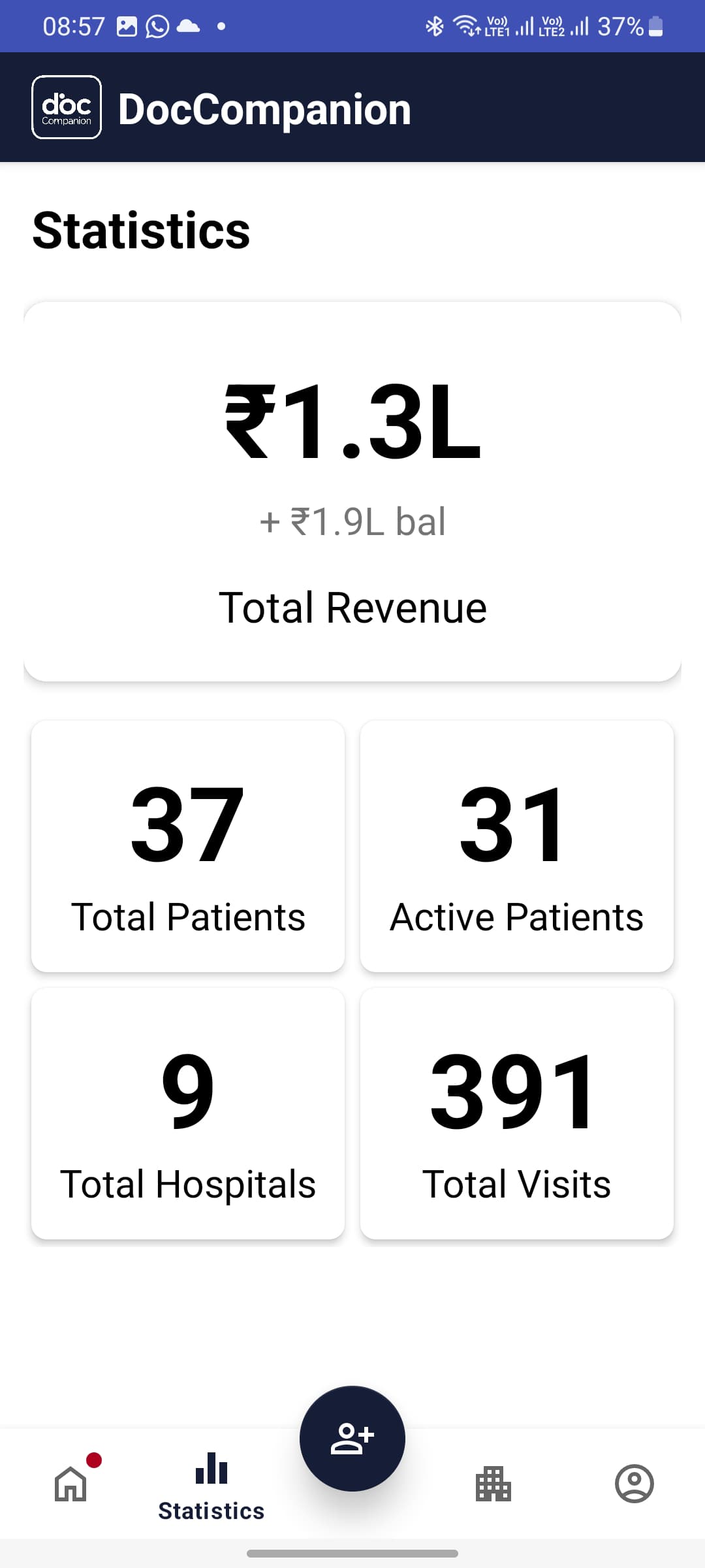 App Screenshot: Pending Payments Overview